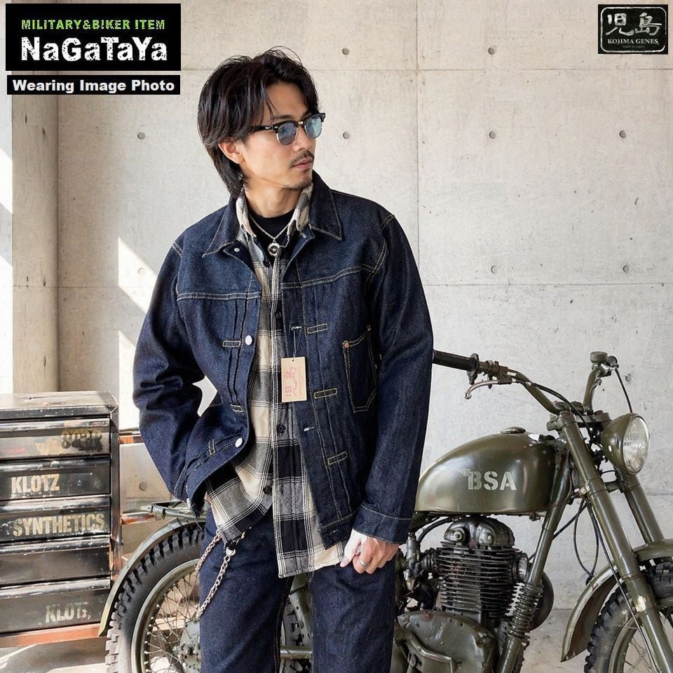 児島ジーンズ KOJIMA GENES 17oz左綾 セルビッチ デニムジャケット