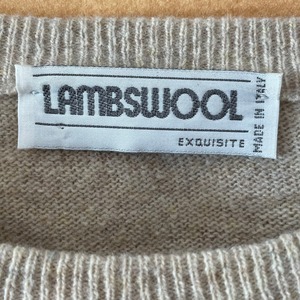 【LAMBSWOOL】イタリア製 ニット セーター クルーネックEU古着 ヨーロッパ古着