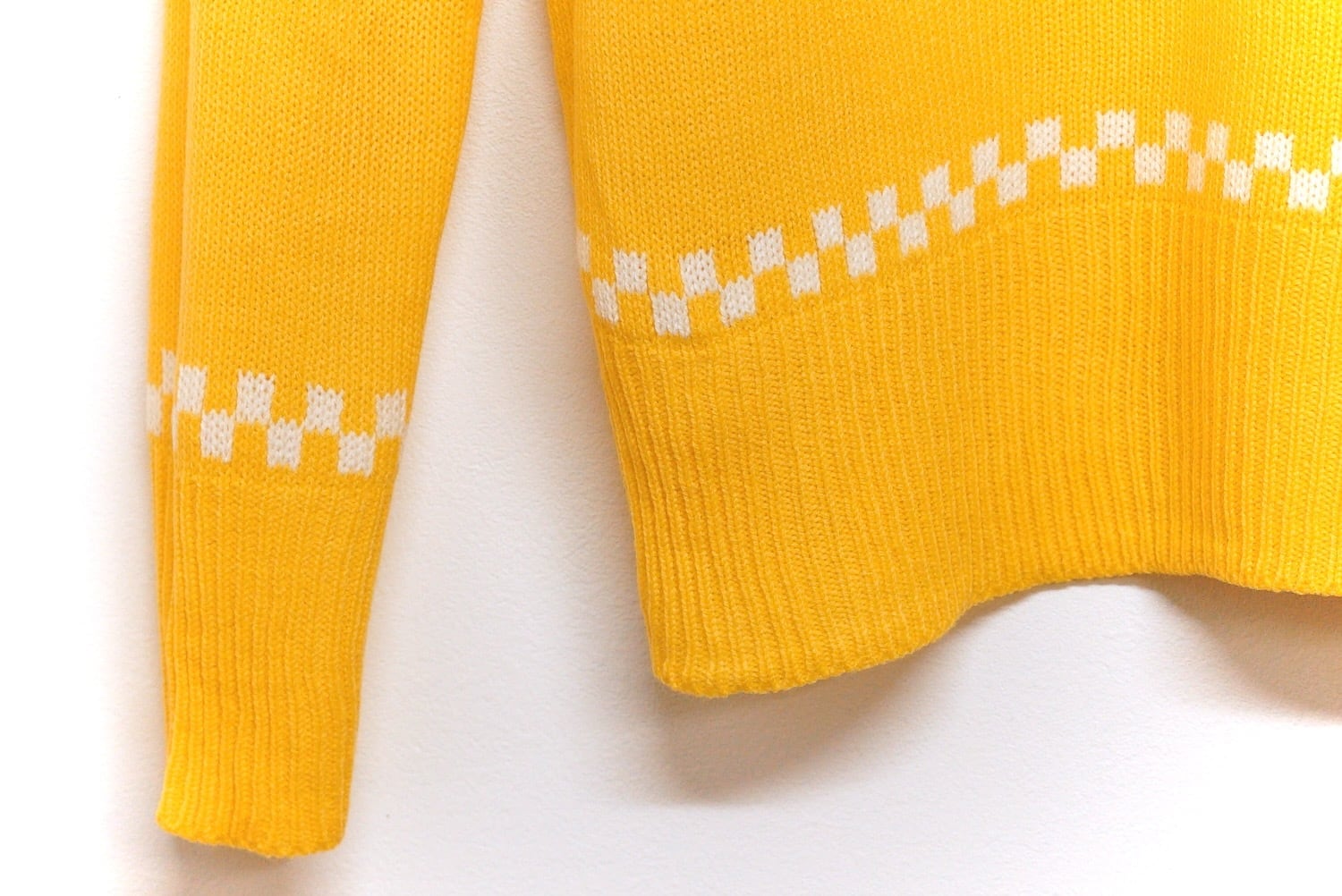 古着 ビンテージ 80s ニット ベスト ザックリ 花柄 模様 デッド