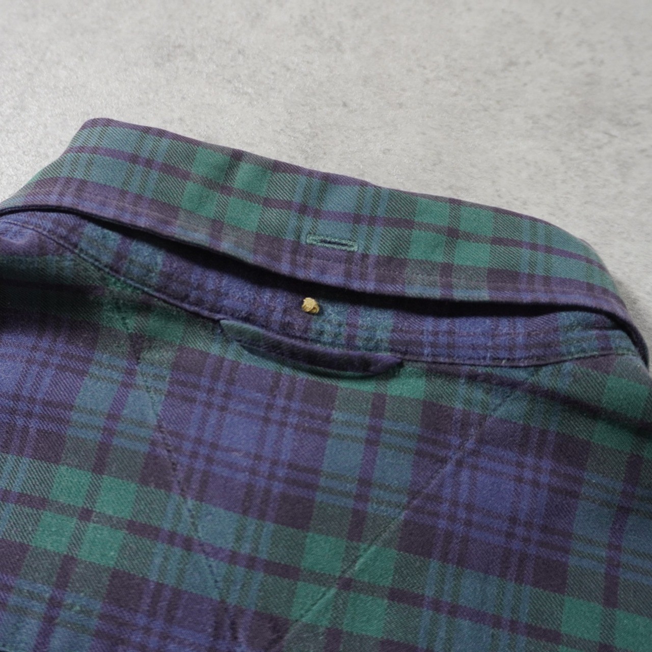 90s Tommy Hilfiger black watch BD shirt [L]古着 - 14