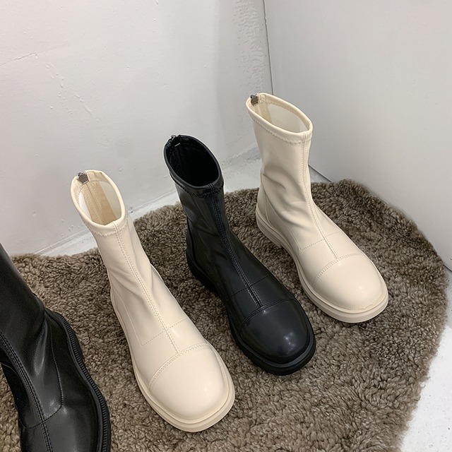 ショートブーツスタイルカジュアルレッド 靴 シューズ フェイクシューズ42206378891