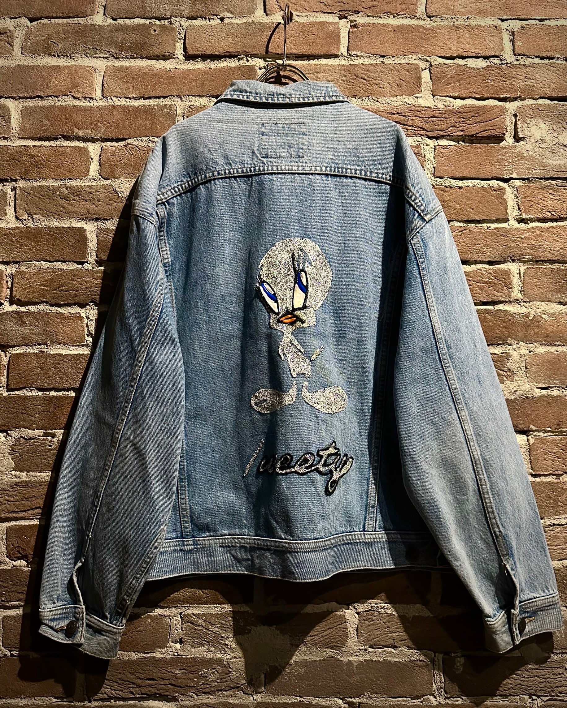 Caka act3】“Lee” “Tweety” Custom Vintage Denim Jacket | Caka(カカ