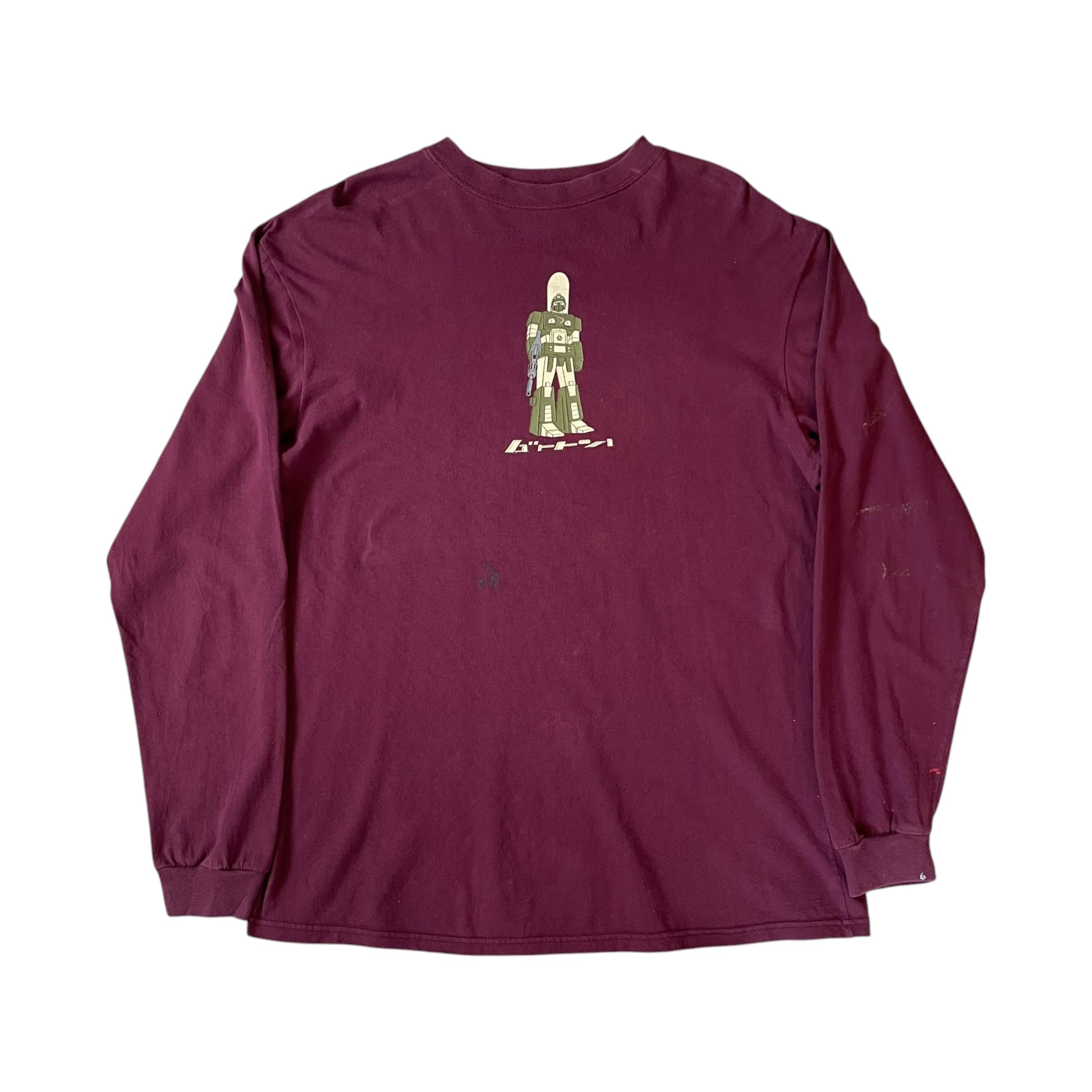 -2000s BURTON SNOW BORDING Robot Design L/S T-shirt