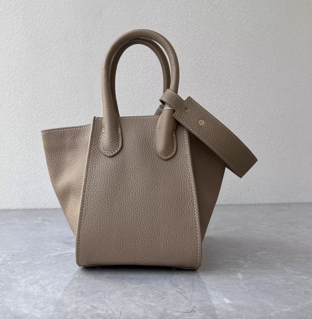 <4カラー>ミニショルダー トート ワンハンド スクエア 無地 シンプル レディース