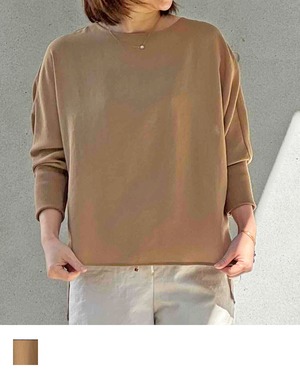 12/21.21:00 START!!《訳あり商品 / 特別価格 / 返品不可》上品な透け感のシアーカットソー【 日本製 / 手洗い可】