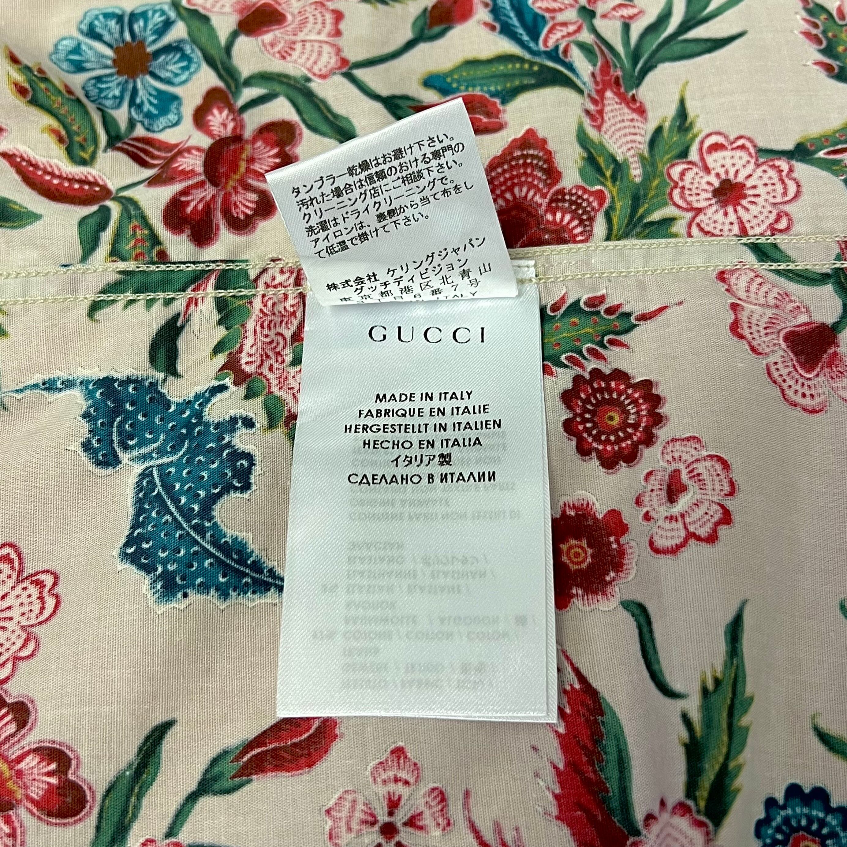 GUCCI フローラル スキニーワイシャツ GUCCI フローラル スキニーワイシャツ
