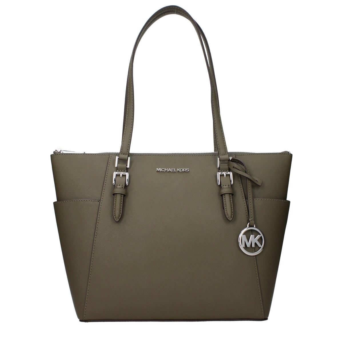 【新品】MICHAEL KORS マイケルコース レディース ショルダーバッグ レザー グリーン 35F0SCFT3LOLIVE