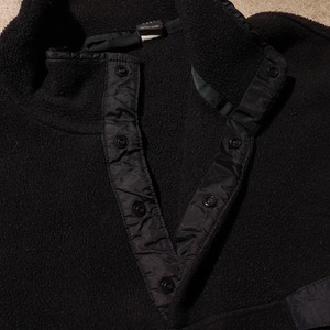 美品 XL USA 96年 ブラック シンチラスナップT パタゴニア フリース 黒