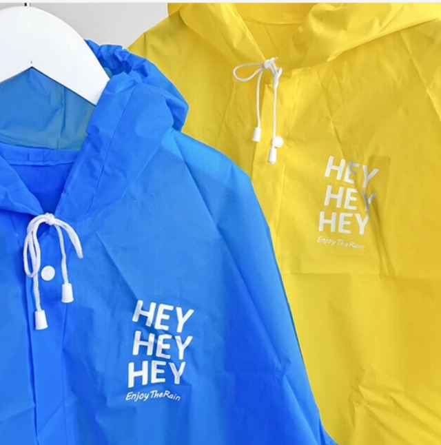 レインコート（フェスやレジャーに大活躍！）　レイングッズ　ユニセックス　カラーレインコート
