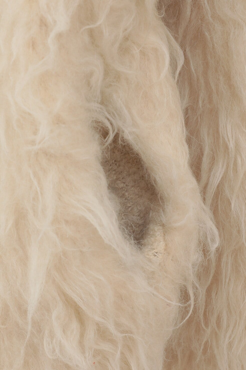 CLANE(クラネ) BI COLOR SHAGGY KNIT CARDIGAN | サウスオレンジ