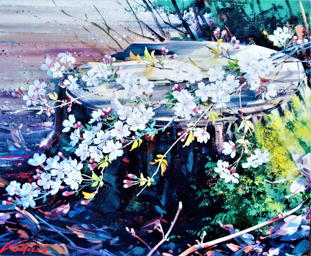 山桜 -Wild cherry-　F10