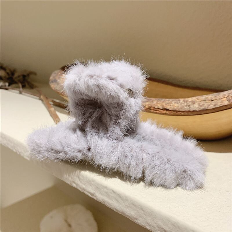 モカうさぎ×ベージュフルレース 選べるアクセサリー ヘアゴム ヘア 