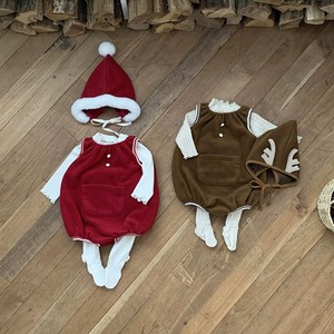 【クリスマス】ノースリーブロンパース＆帽子