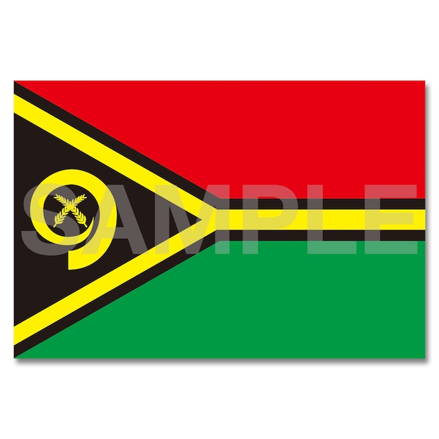 世界の国旗ポストカード ＜オセアニア＞ バヌアツ共和国 Flags of the world POST CARD ＜Oceania＞ Republic of Vanuatu