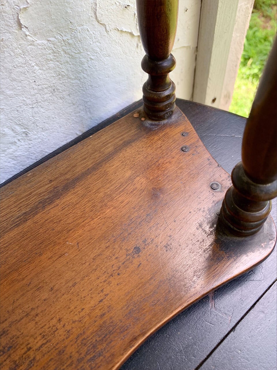 木製 3段シェルフ 壁付棚 艶ブラウン | Brocante de La Cocotte