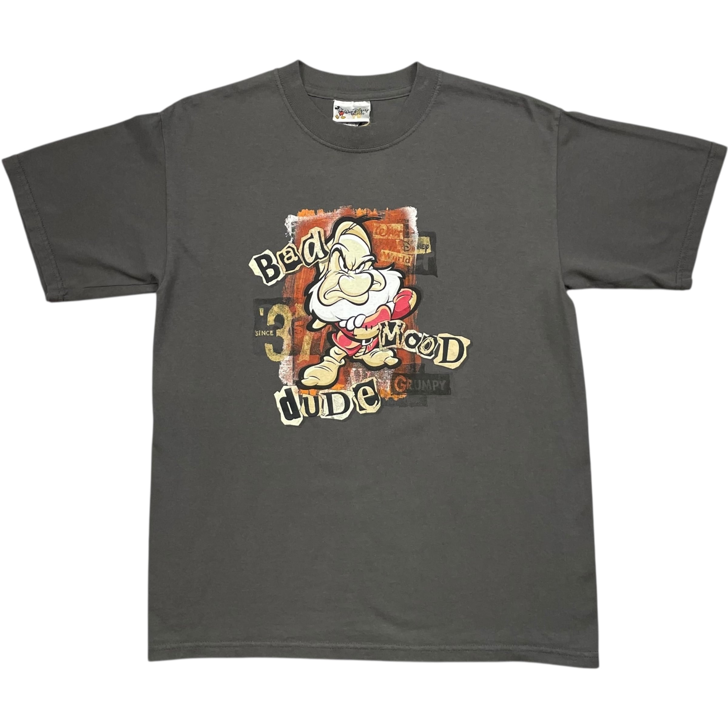 《M》Disney ディズニー Tシャツ 白雪姫 七人の小人 プリント グレー no.7926