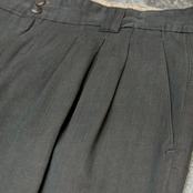 special BARBONI rayon blend wide slacks khaki