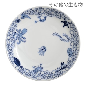 【natural69】【波佐見焼】【ココマリン】【cocomarine】【小皿】 【約13cm】 波佐見焼 食器 北欧 醤油皿 しょうゆ皿 取皿 サンゴ イソギンチャク カクレクマノミ 海水魚