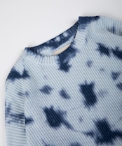 【#Re:room】TYE DYE PATTERN BIG CREW KNIT［REK119］