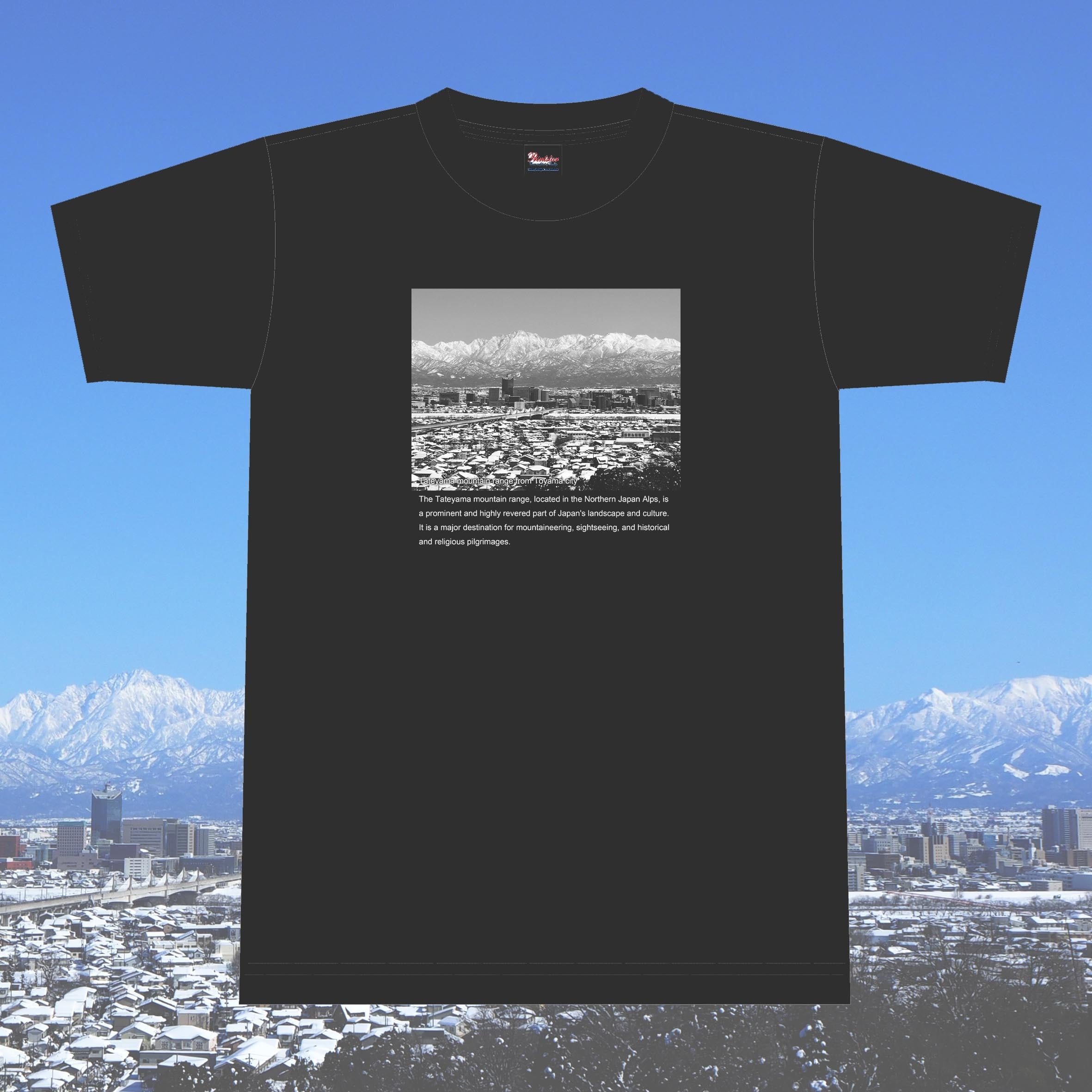 【富山百景シリーズ】Tateyama mountain range Tシャツ【富山市】