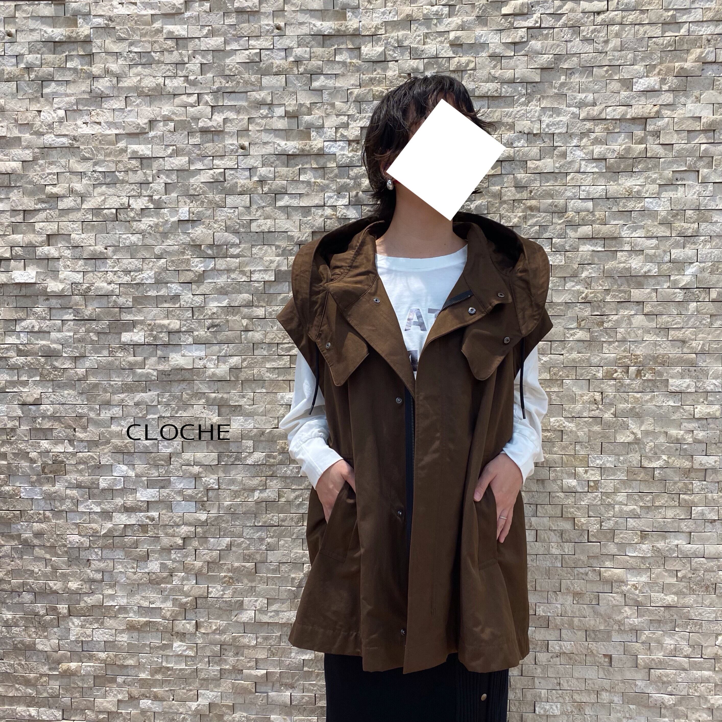 CLOCHE】バラクラバ風フード付きベスト（352-84536） | FORME Base STORE