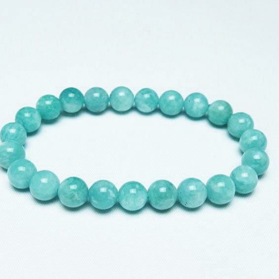 アマゾナイト ブレスレット 8mm 一点物 メール便可 [M便 1/10] 111-47682