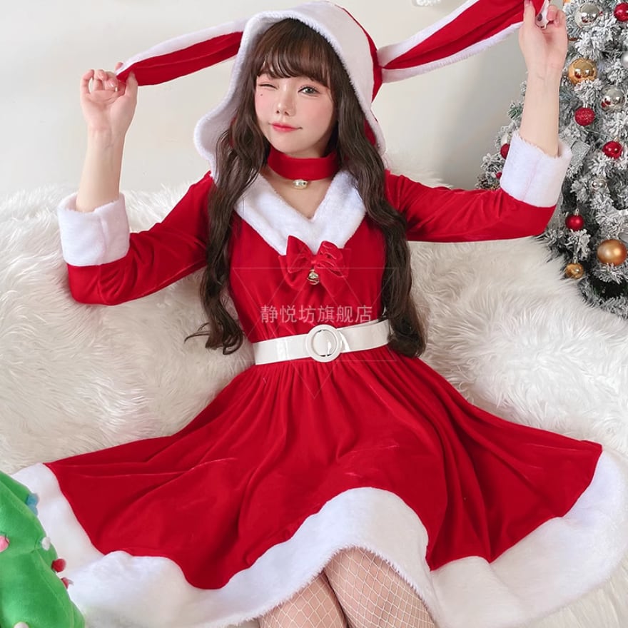 コスプレ 豪華セット サンタクロース クリスマス衣装 サンタドレス レディース ゆめかわいい 