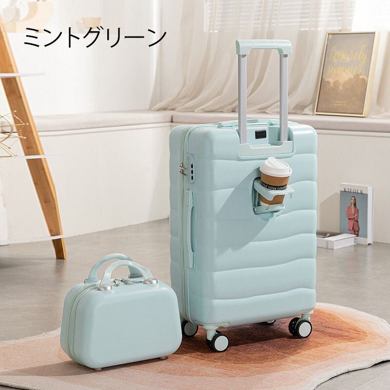 美品】ACE ミントグリーン 中型キャリーケース スーツケース 大人気