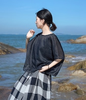 大人ナチュラル シアーリネンシャツ