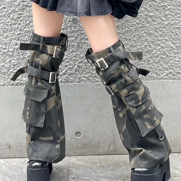 【3/30新着】カモフラベルトレッグウォーマー