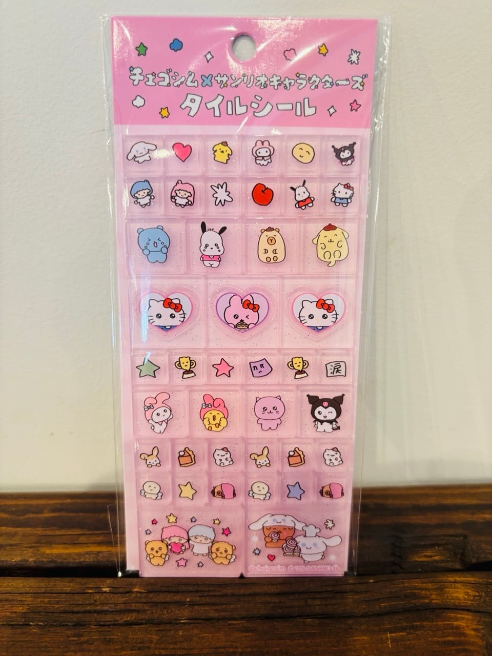 【日本限定】チェゴシム×サンリオキャラクターズ タイルシール ピンク X04