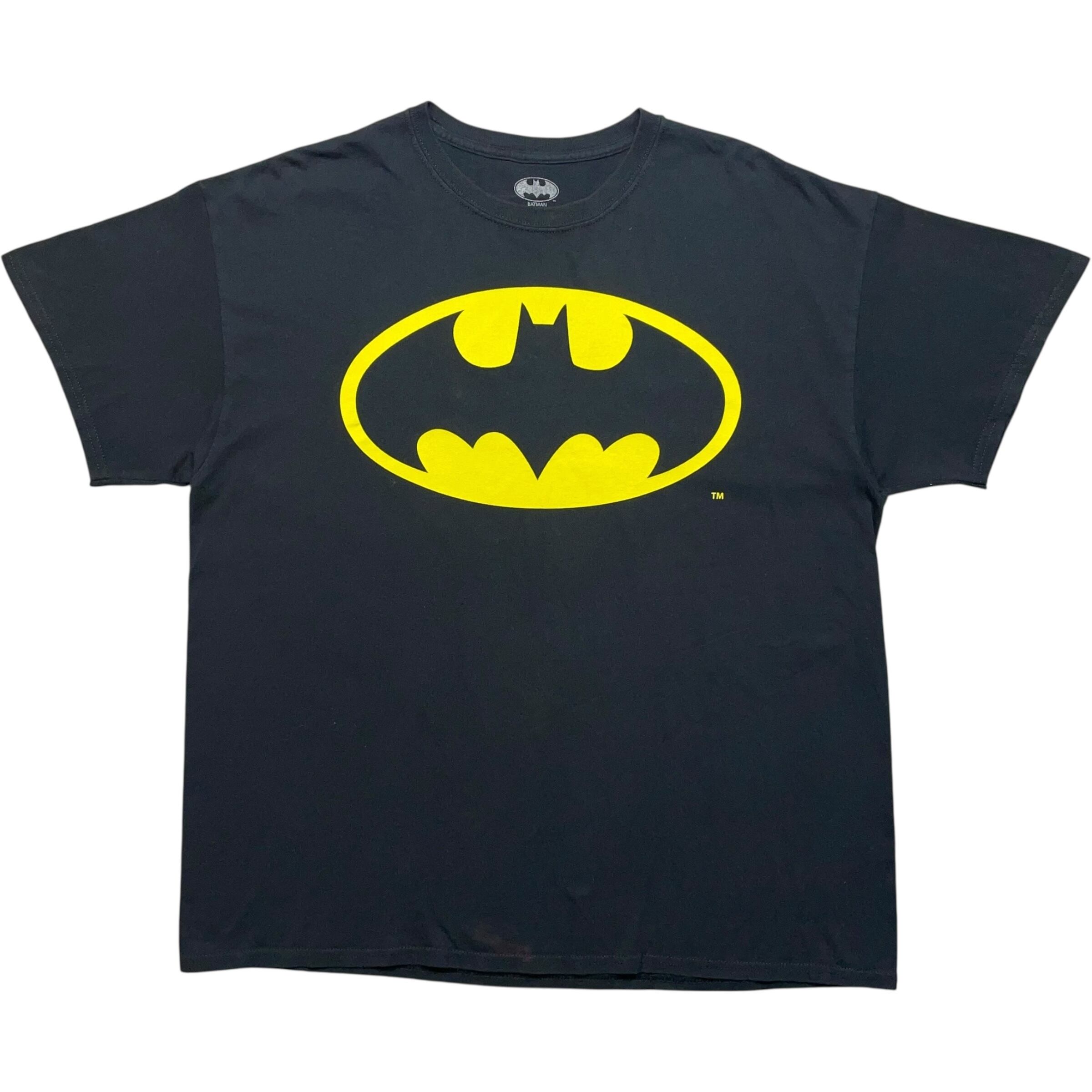 《XL》BATMAN バットマン Tシャツ フロントプリント ロゴ ブラック no.8522