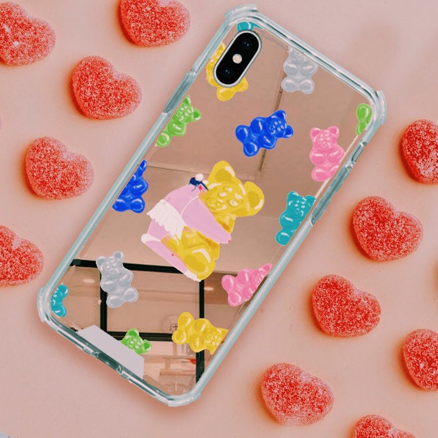 グミグミダーリンピンクミラーケース