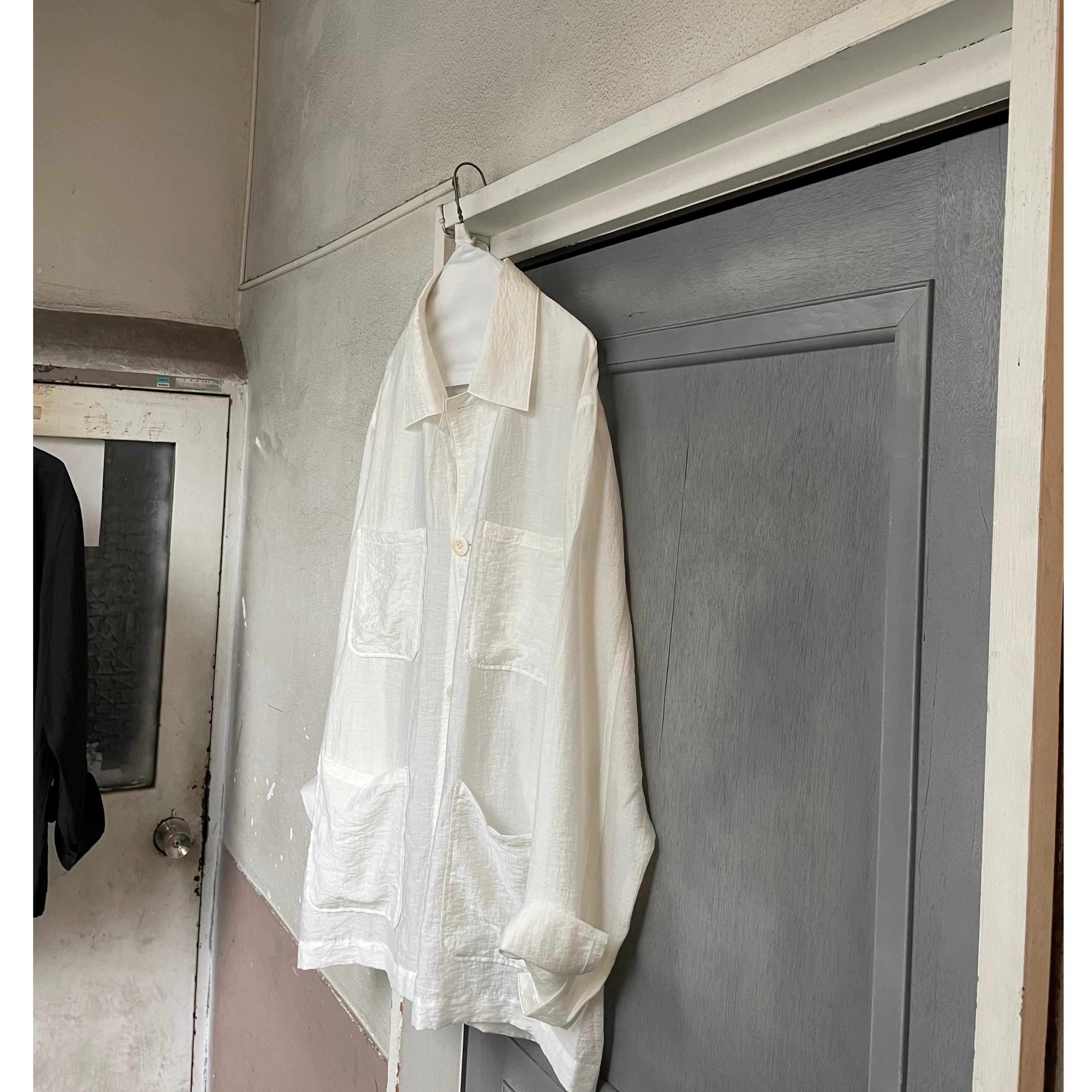 RAINMAKER】ETHEREAL WORK SHIRT_WHITE | marfa store