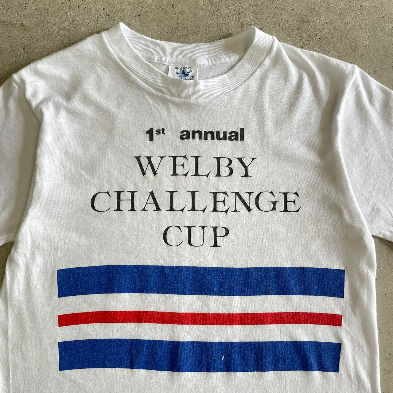雰囲気系 80年代 USA製 adidas アディダス WELBY CHALLENGE CUP