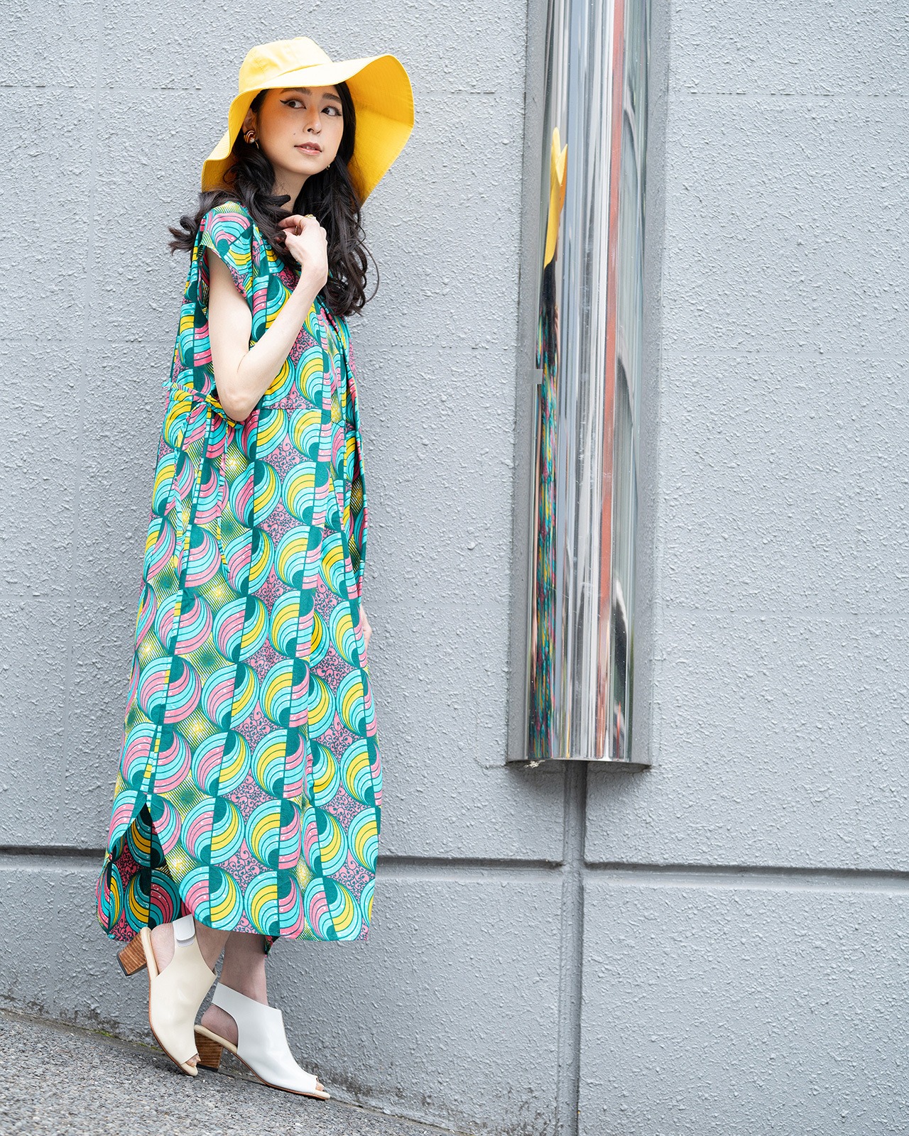 極美品✨PLEATS PLEASE チュニックワンピース アフリカンバティック3 