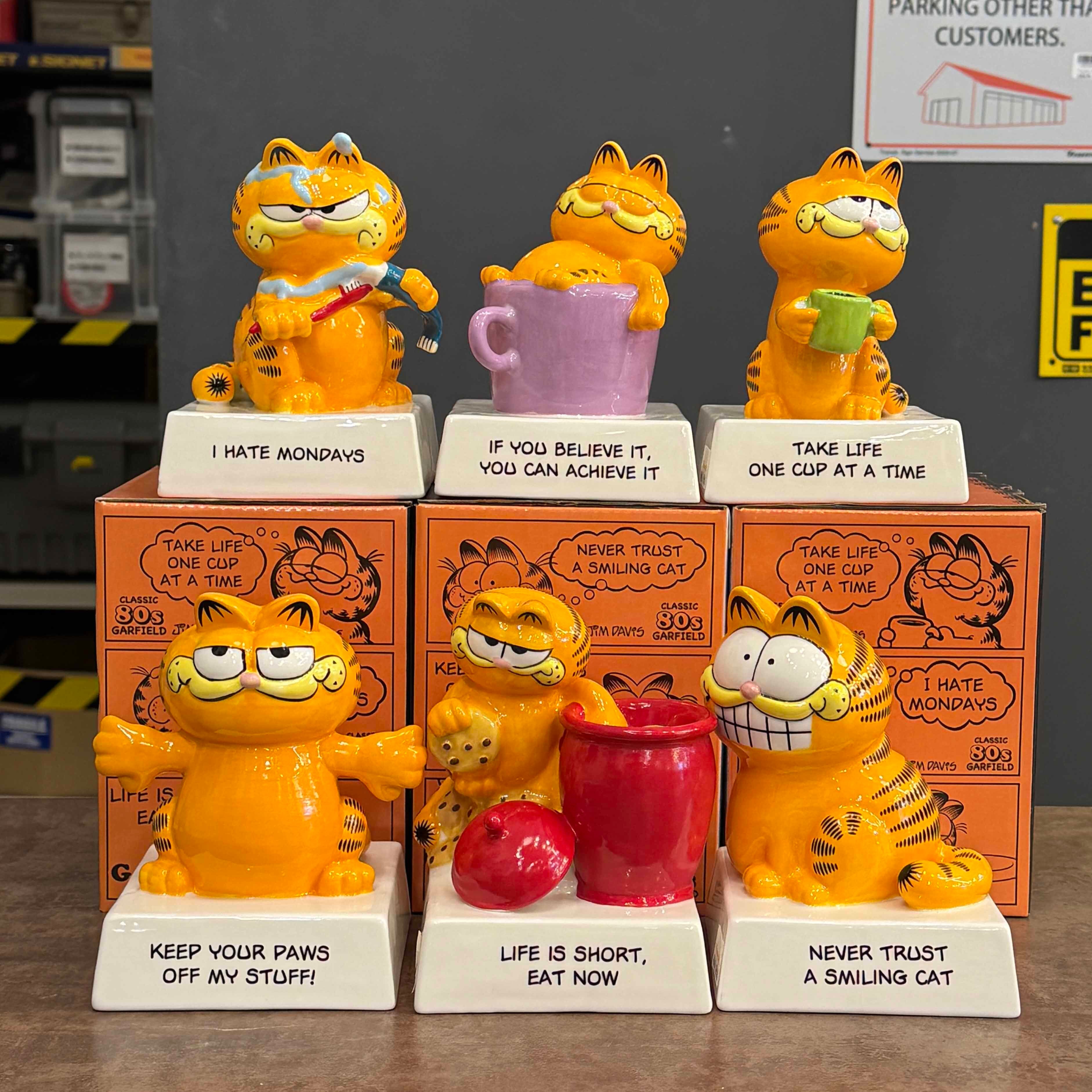 【GARFIELD】Ceramic Message Doll