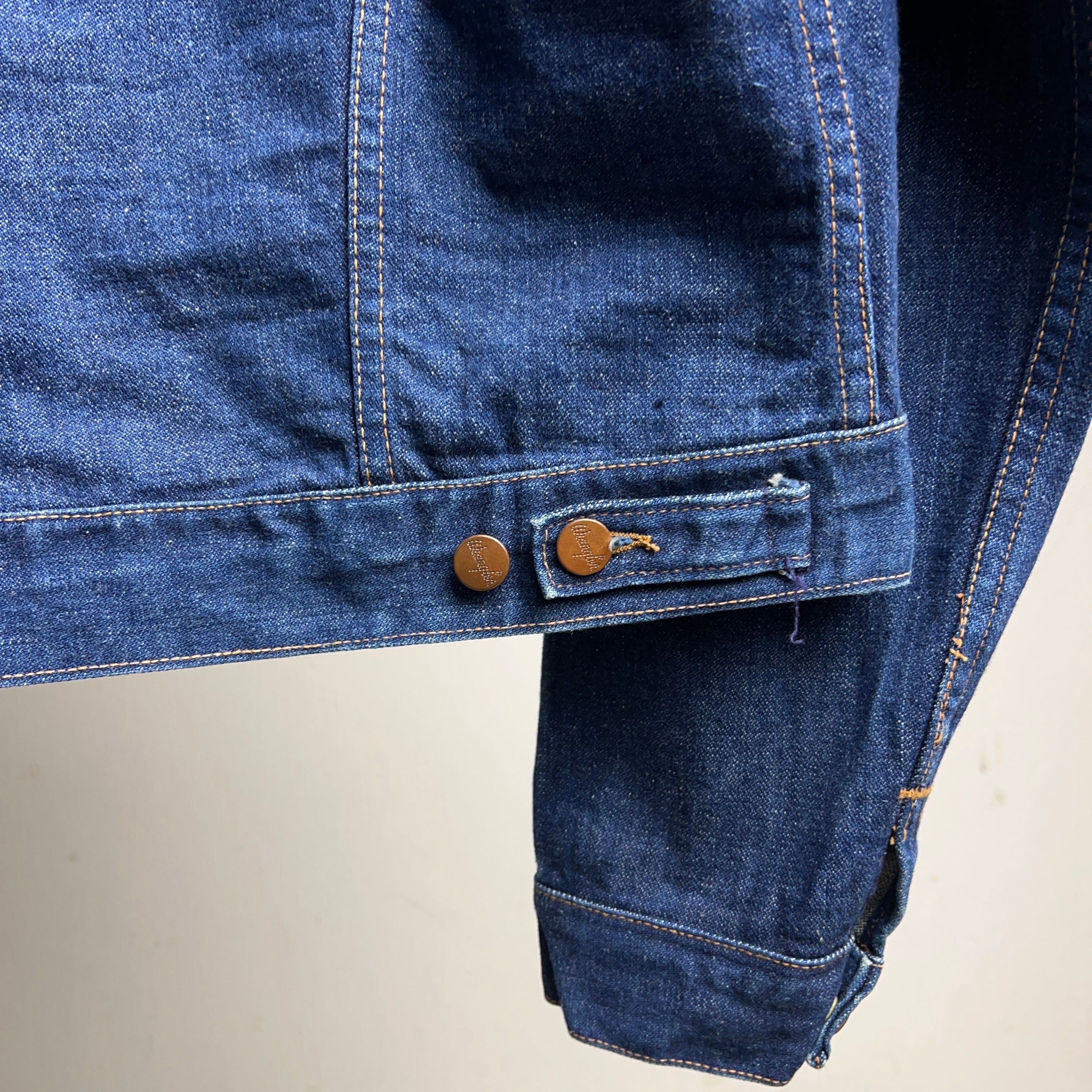 1970's Wrangler 124MJ INDIGO DENIM JACKET 70年代 黒タグ ラングラー