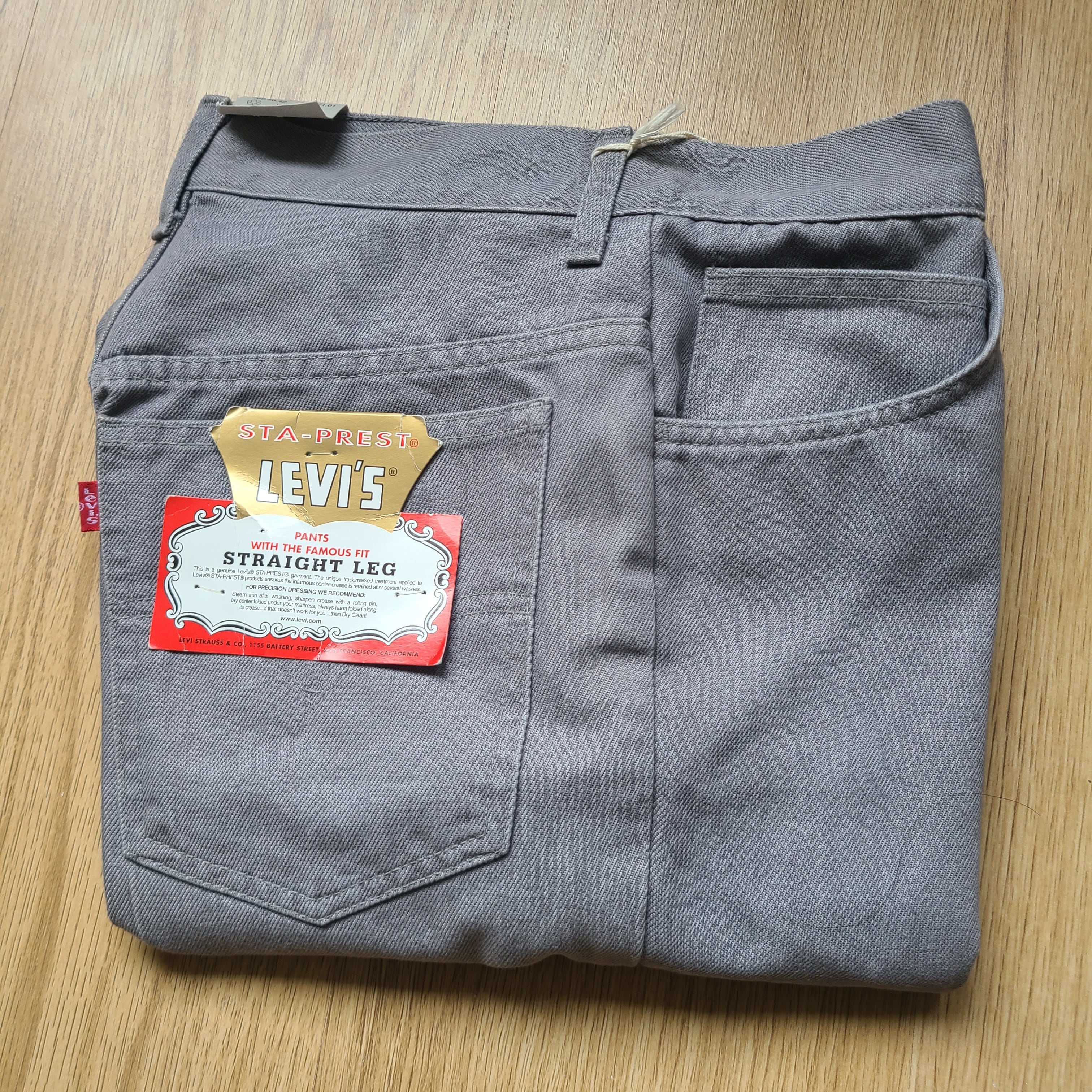 Levi´s slates チャコールグレースラックス 34×32 Levi's Slates