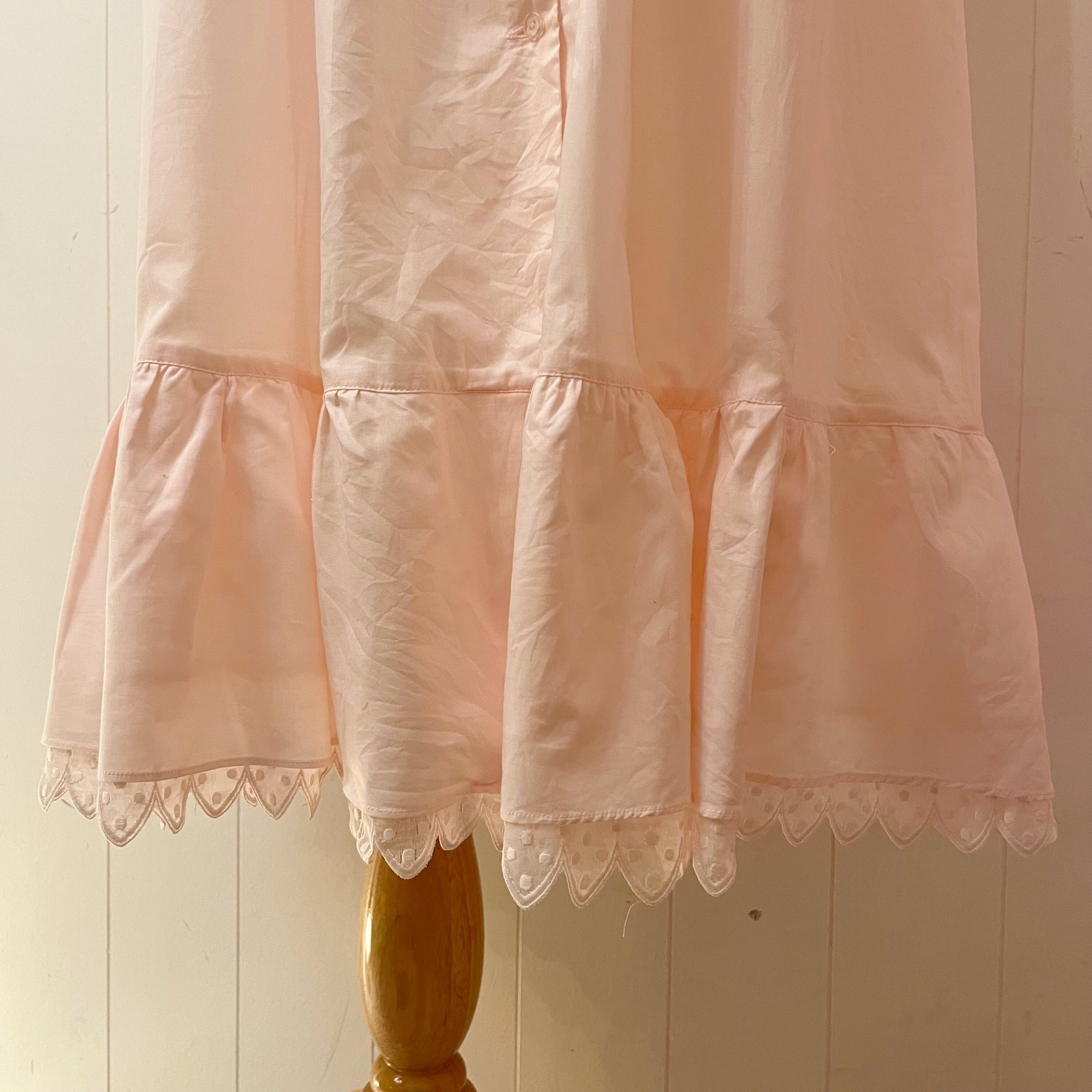 pink frill ribbon sleeve less one-piece