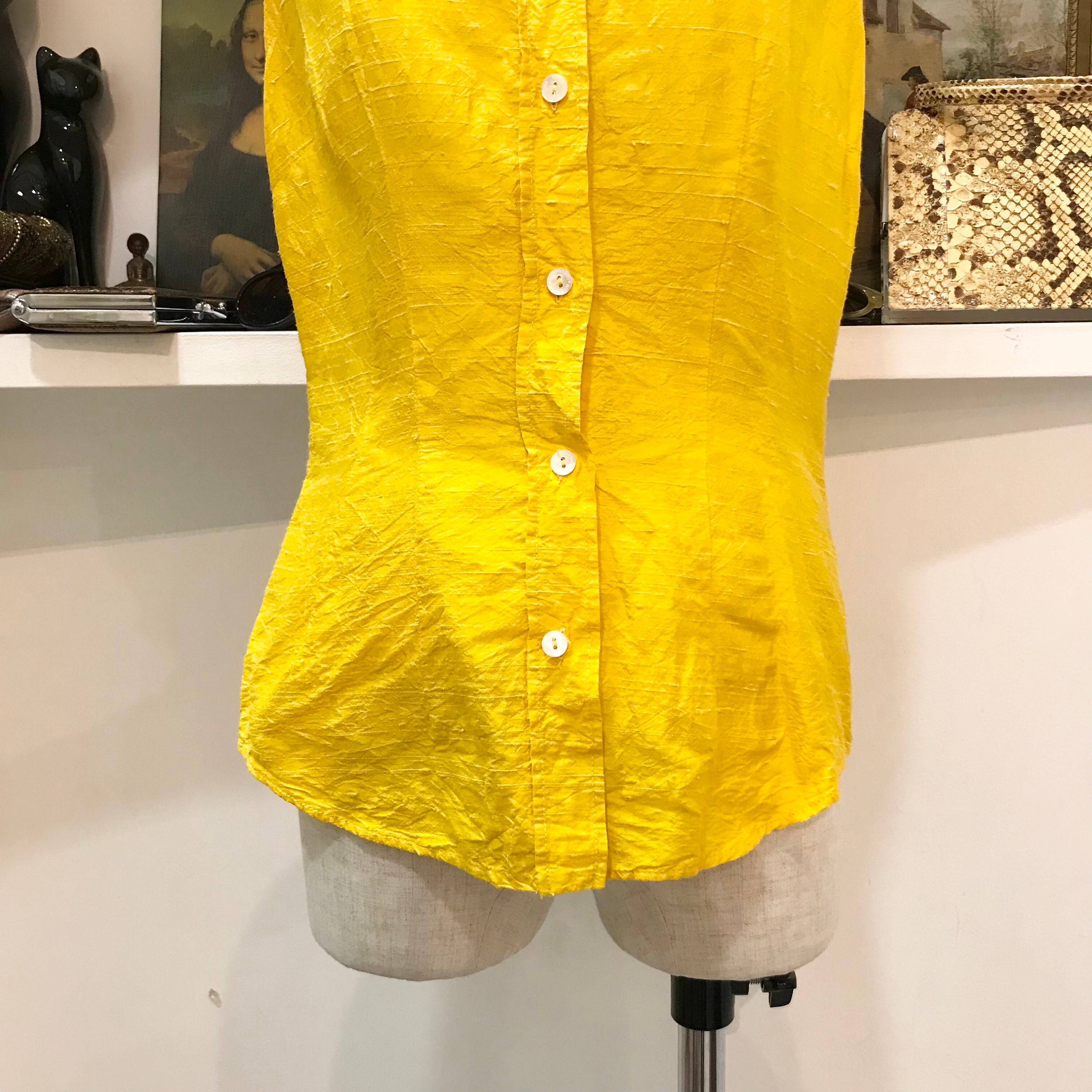D&G/dolce&gabbana/tops/shirt/38/yellow/ドルチェアンドガッパーナ
