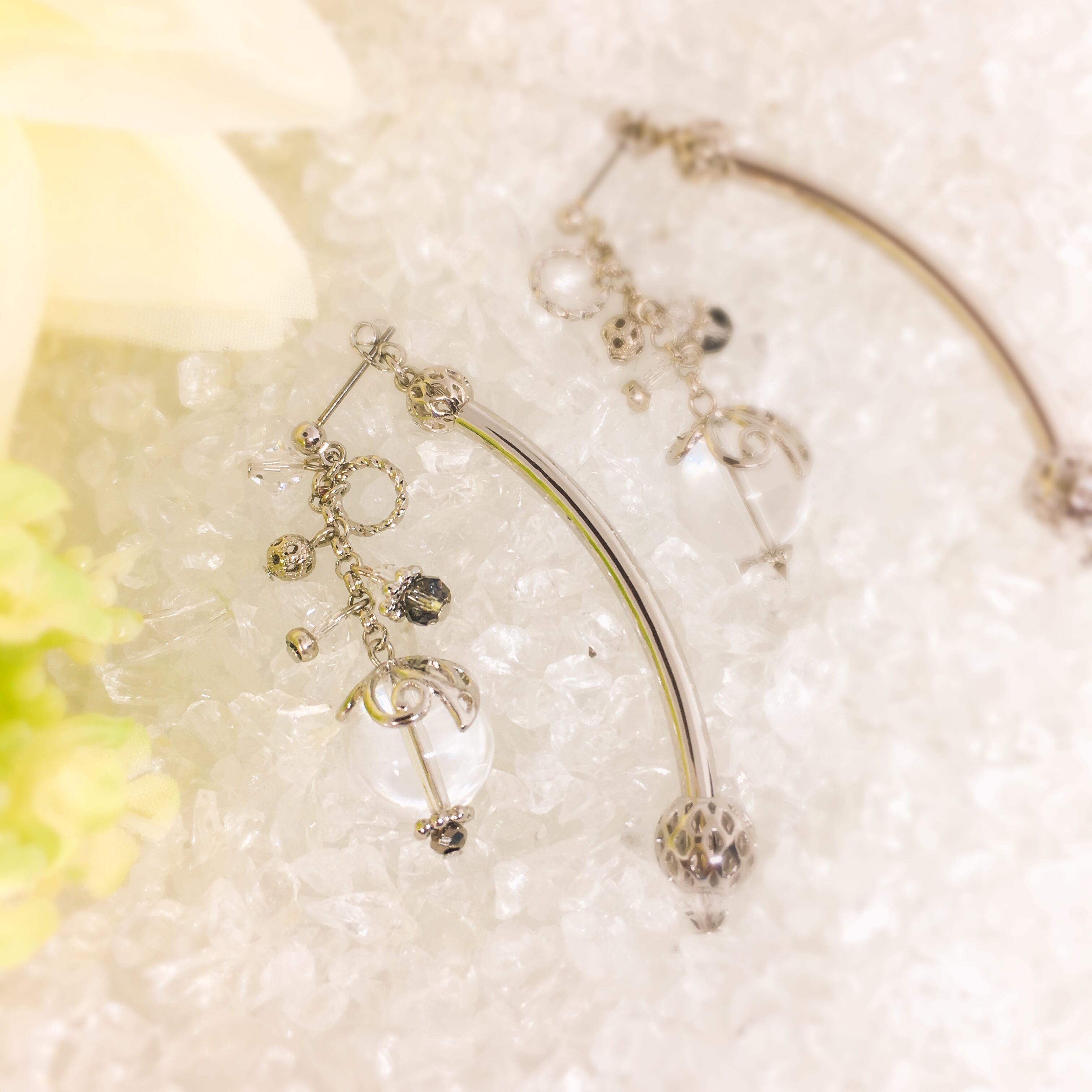 奏〜水晶〜|ミナヒカルーおしゃれな天然石×ハンドメイドアクセサリー