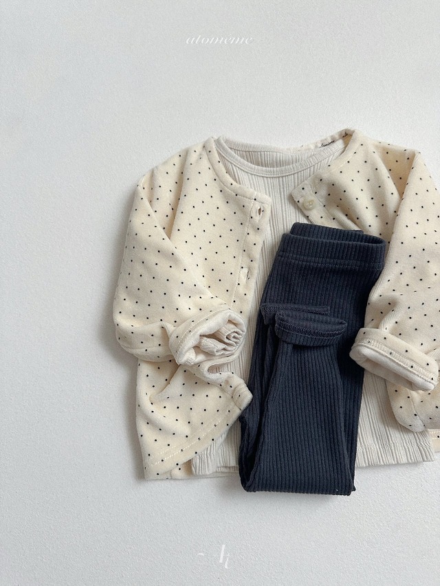 〘予約〙atomeme / Milky Rib Leggings
