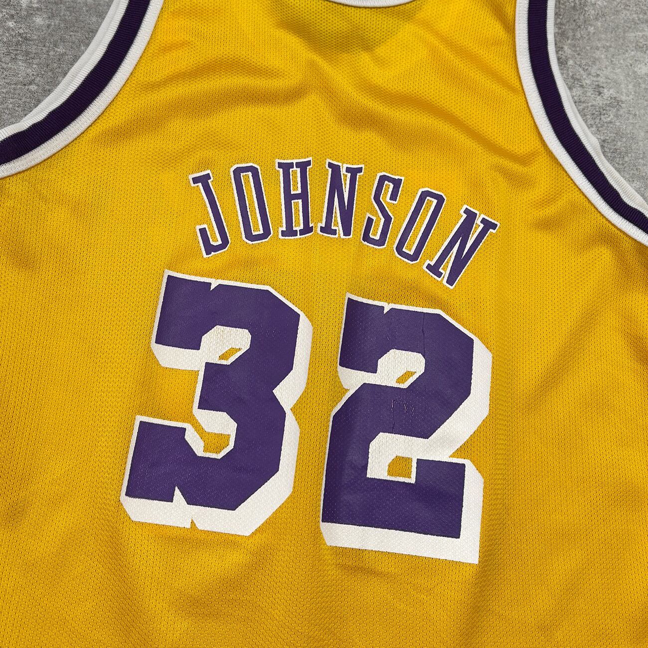 Magic Johnson 【Los Angeles Lakers】 Kids Game Shirt. Champion