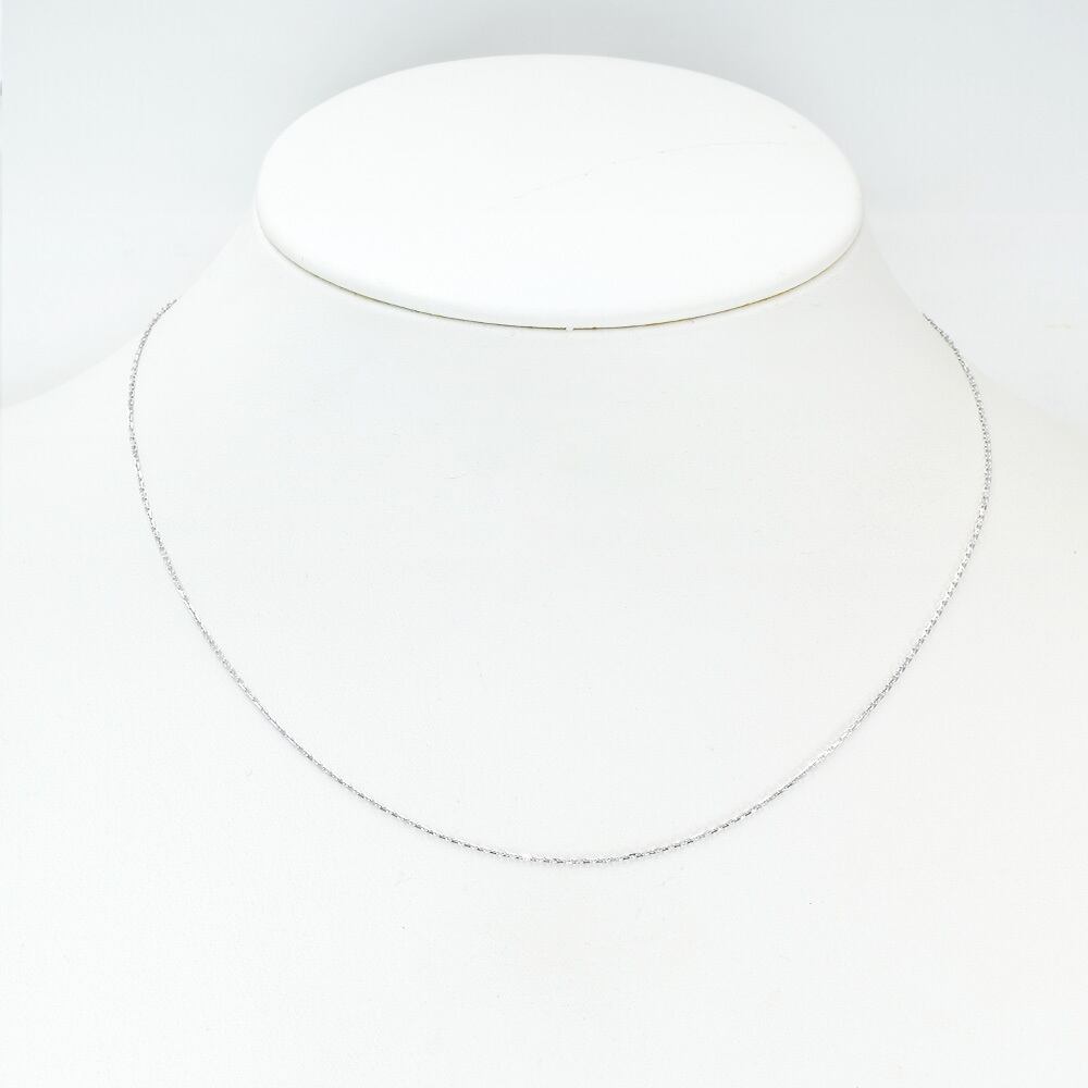 K18ゴールド あずき チェーン 40cm 線径0.3mm ネックレス CG007CIBS