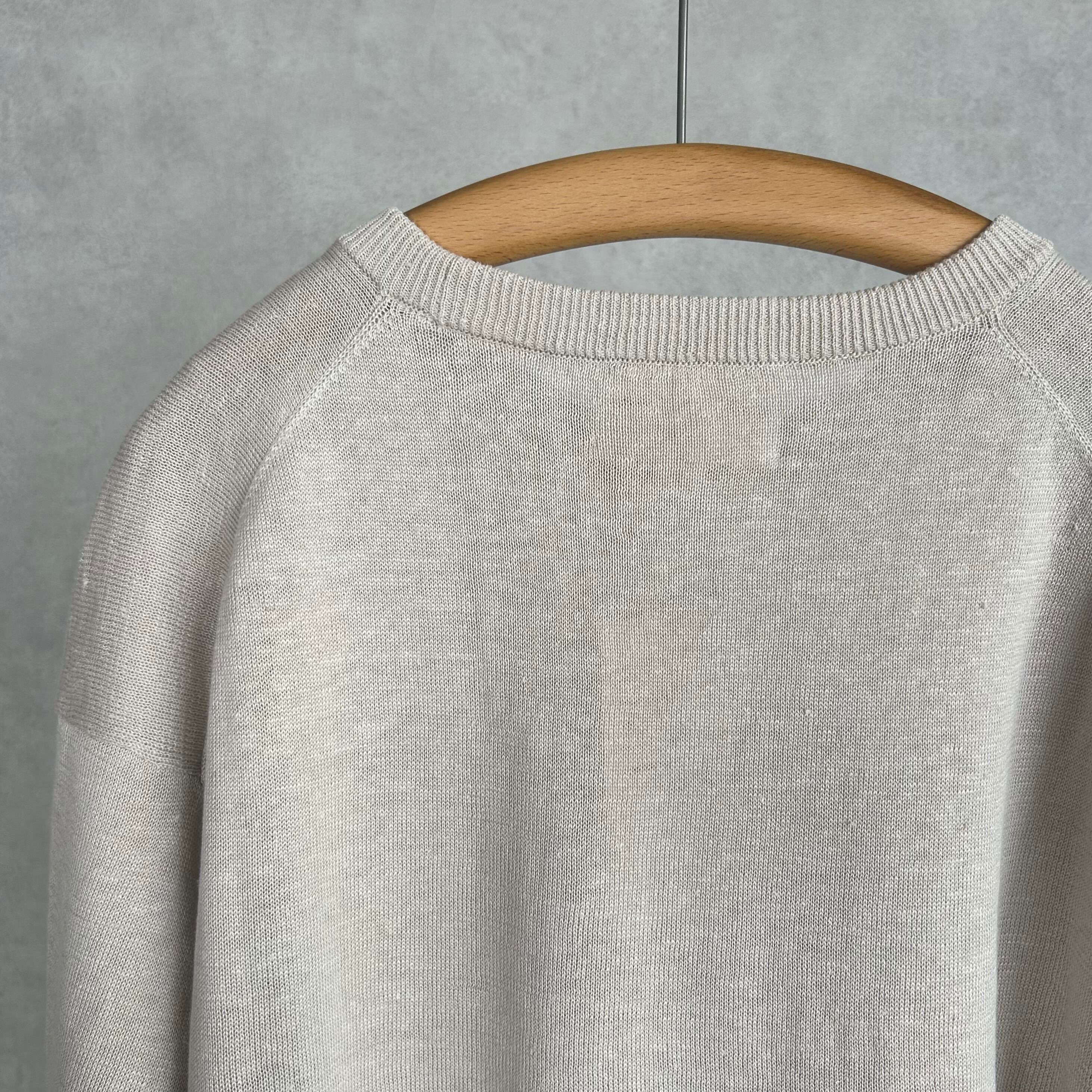 26SS》【STILL BY HAND】LINEN COTTON KNIT TEE スティルバイハンド