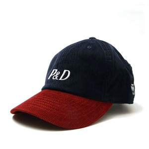 PUNKDRUNKERS / コーデュロイ２tone.CAP / NAVY/ BURGUNDY