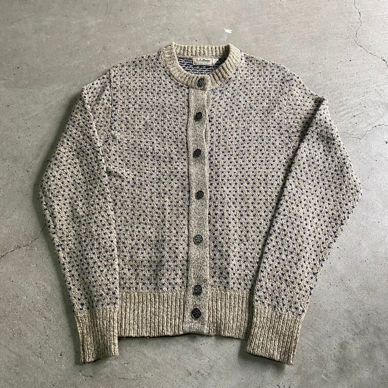 80年代 L.L.Bean エルエルビーン バーズアイ ノルディックニット 