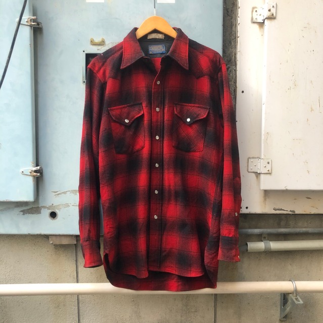 70s Pendleton Wool Western shirt ペンドルトン ウエスタンシャツ 