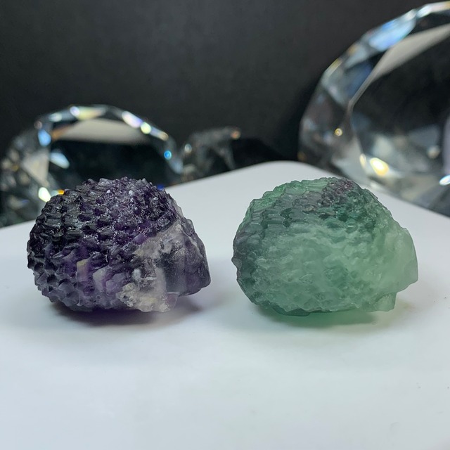 9.可愛いフローライトハリネズミさん☆ペアセット